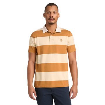 Rugby Striped Short Sleeve Polo