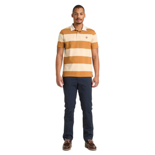Rugby Striped Short Sleeve Polo