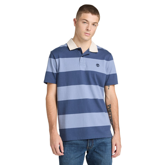 Rugby Striped Short Sleeve Polo