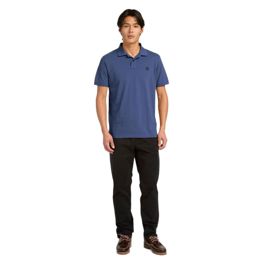Branded Collar Short Sleeve Polo
