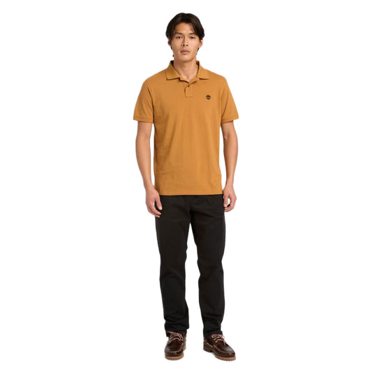 Branded Collar Short Sleeve Polo