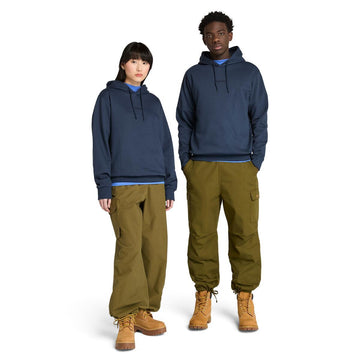Emboridered Logo Brushback Hoodie