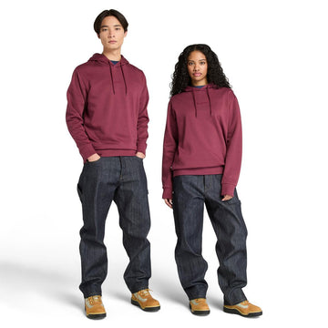 Emboridered Logo Brushback Hoodie
