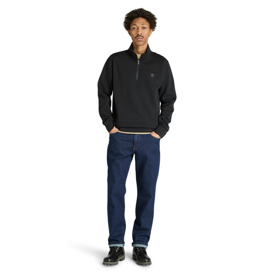 Oyster River Chest Logo Brushback 1/4 Zip Sweatshirt