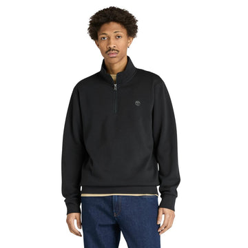 Oyster River Chest Logo Brushback 1/4 Zip Sweatshirt