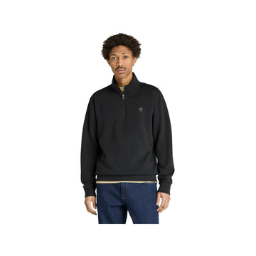 Oyster River Chest Logo Brushback 1/4 Zip Sweatshirt