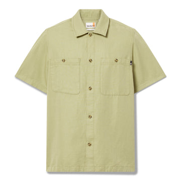Cotton Linen Ss Utility Overshirt