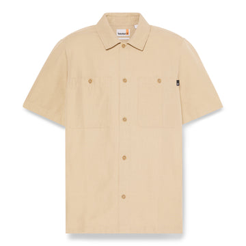 Cotton Linen Ss Utility Overshirt