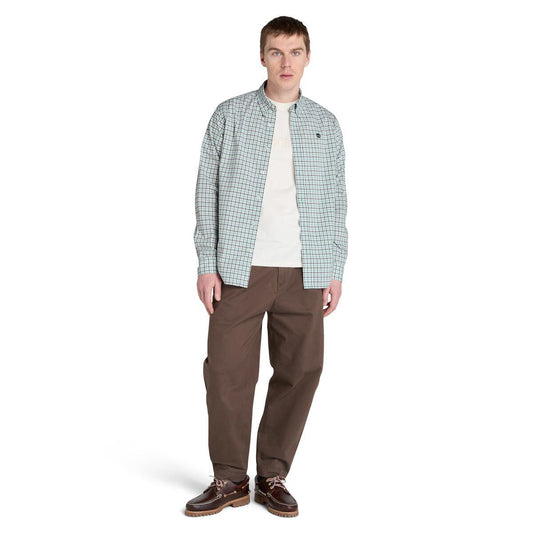 Stretch Poplin Gingham Shirt