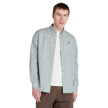Stretch Poplin Gingham Shirt