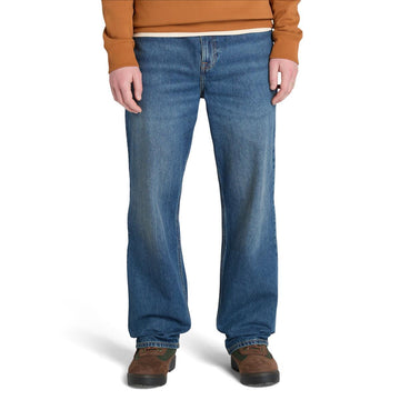 Sandown Back Embroidered Tree Logo Denim Pant