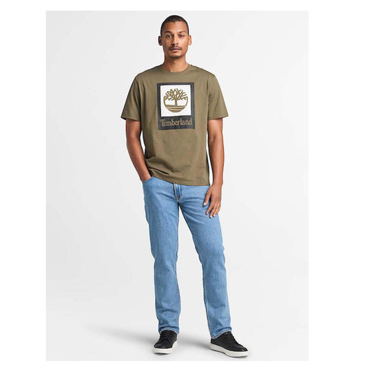 STACK LOGO Colored Short Sleeve Tee Leaf Green