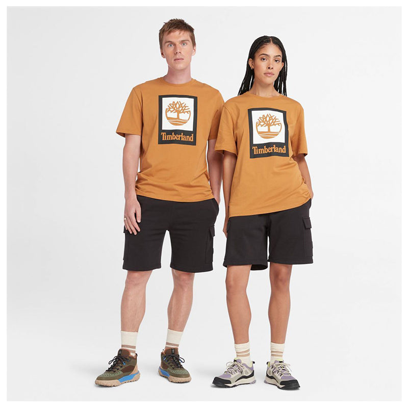 STACK LOGO Colored Short Sleeve Tee Wheat Boot