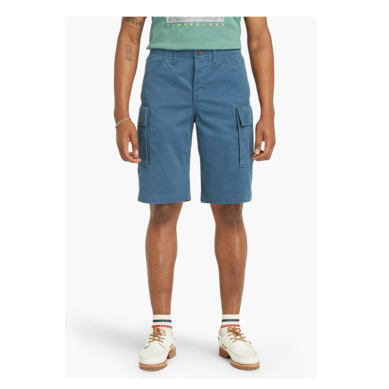 BROOKLINE Twill Cargo Short Dark Denim