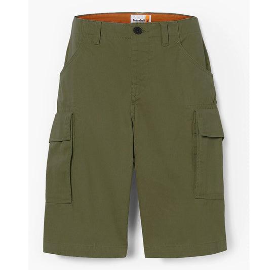 BROOKLINE Twill Cargo Short Leaf Green