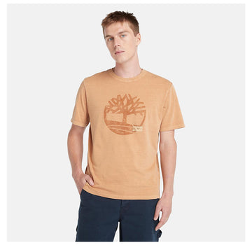 MERRYMACK RIVER Garment Dye Logo Graphic Tee Wheat Boot