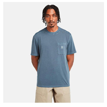 MERRYMACK RIVER Garment Dye Chest Pocket Tee Dark Sapphire