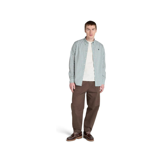 Stretch Poplin Gingham Shirt