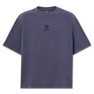 Sunwashed Embroidered Logo Tee