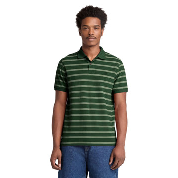 Millers River 4 Rows Stripes Short Sleeve Polo
