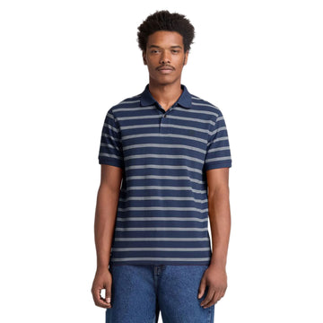 Millers River 4 Rows Stripes Short Sleeve Polo