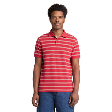 Millers River 4 Rows Stripes Short Sleeve Polo