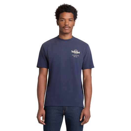 Sunfaded Back Tree Logo Graphic Hw Tee