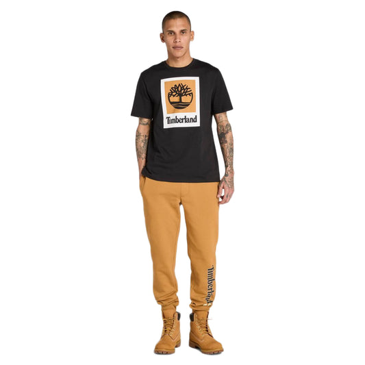 STACK LOGO Colored Short Sleeve Tee Black