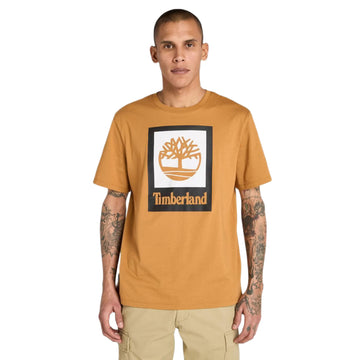 STACK LOGO Colored Short Sleeve Tee Wheat Boot