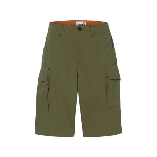 BROOKLINE Twill Cargo Short Leaf Green