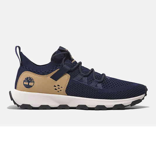 WINSOR TRAIL LOW LACE UP SNEAKER DARK BLUE KNIT