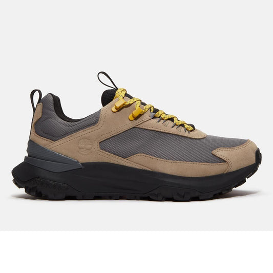 MOTION ACCESS LOW LACE UP WATERPROOF SNEAKER MD GREY MESH W BEIGE