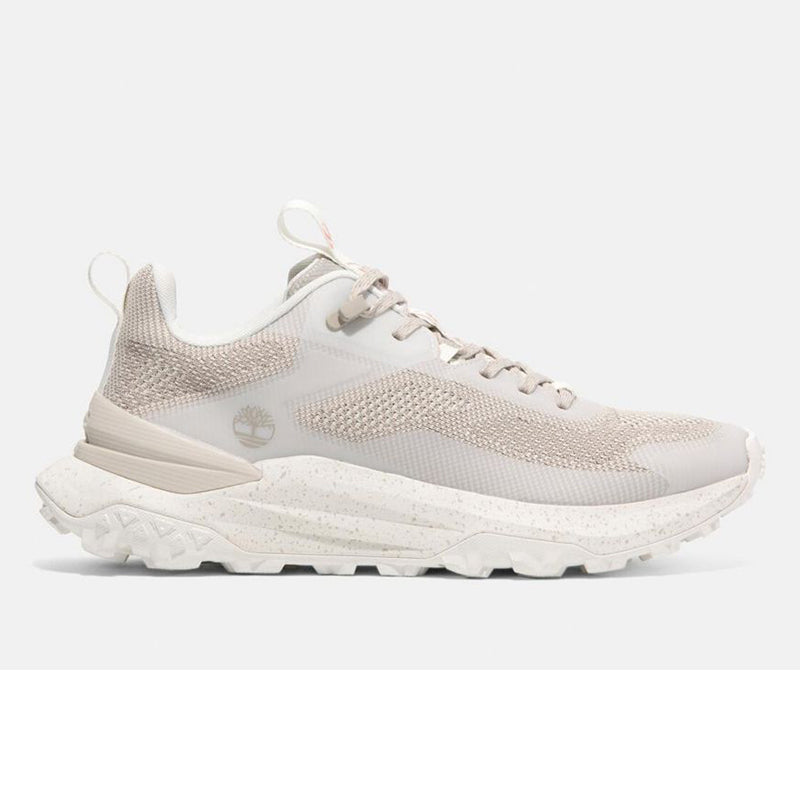 MOTION ACCESS LOW LACE UP SNEAKER LIGHT TAUPE KNIT W WHITE
