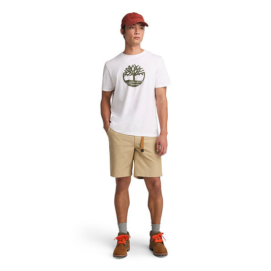 KENNEBEC RIVER Camo Tree Logo Short Sleeve Tee White