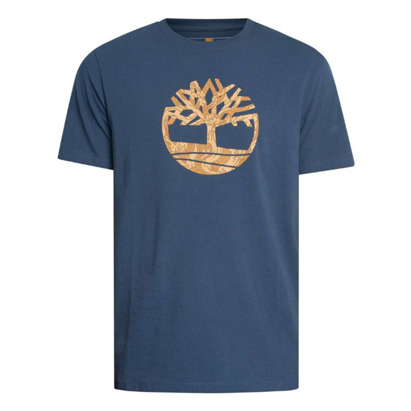 KENNEBEC RIVER Camo Tree Logo Short Sleeve Tee Dark Denim