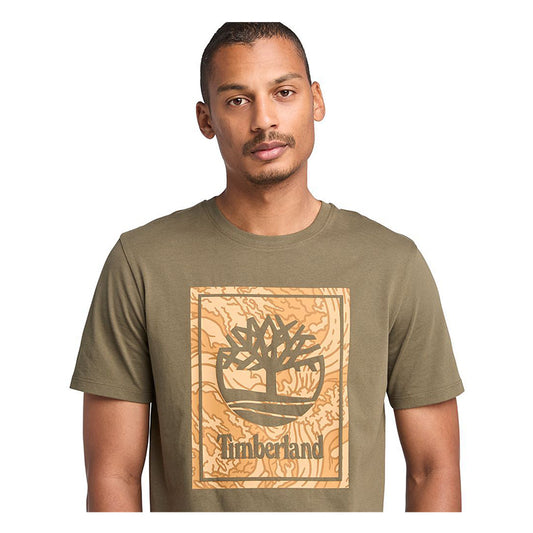 STACK LOGO Camo Short Sleeve Tee Leaf Green
