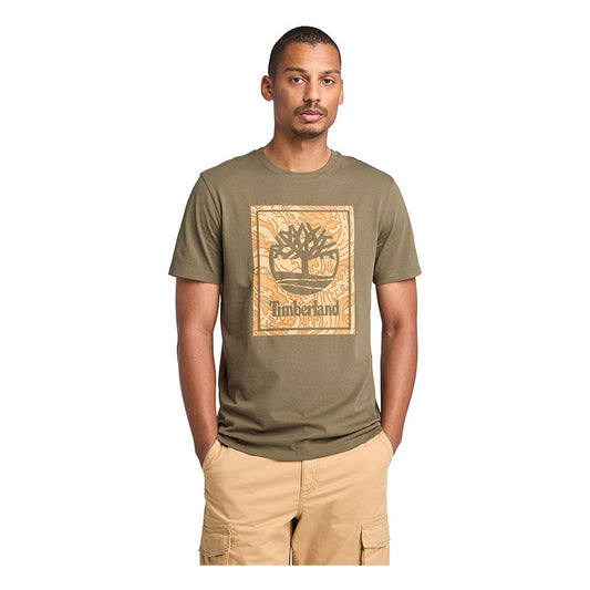 STACK LOGO Camo Short Sleeve Tee Leaf Green