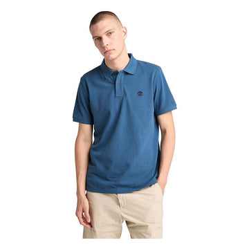 MILLERS RIVER Pique Short Sleeve Polo Dark Denim