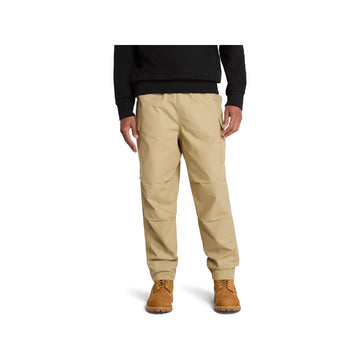 Woven Badge Ripstop Cargo Pant Lemon Pepper