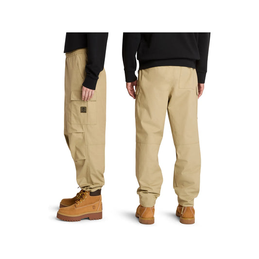 Woven Badge Ripstop Cargo Pant Lemon Pepper