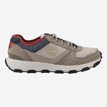 WINSOR PARK LOW LACE UP SNEAKER LIGHT TAUPE NUBUCK