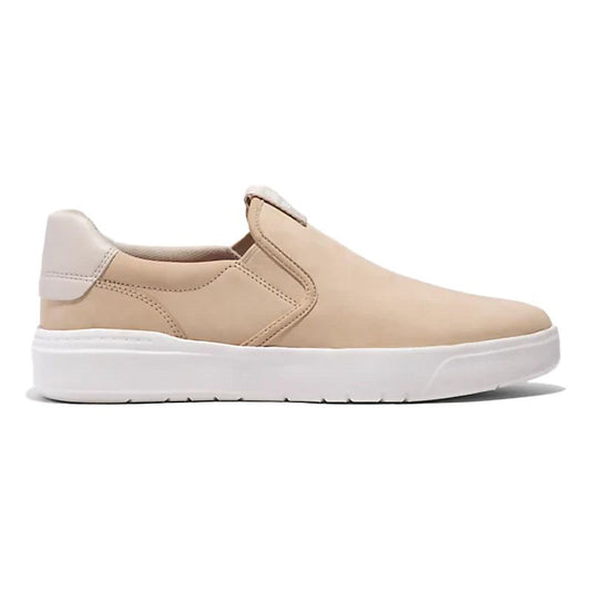 SENECA BAY LOW SLIP ON SNEAKER LIGHT BEIGE NUBUCK