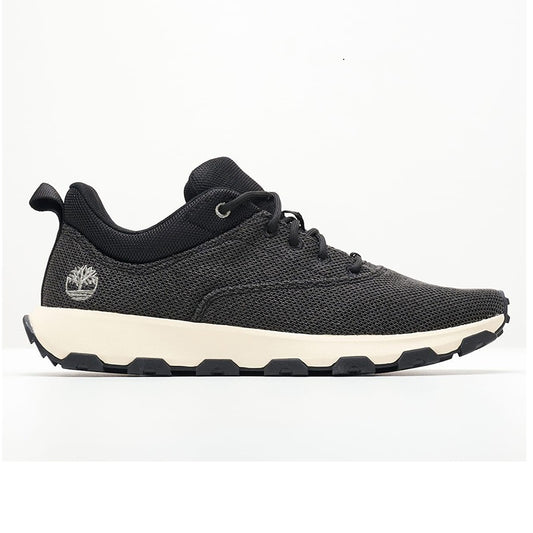 WINSOR PARK LOW LACE UP SNEAKER BLACK KNIT