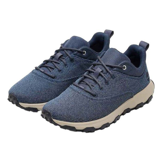 WINSOR PARK LOW LACE UP SNEAKER DARK BLUE KNIT