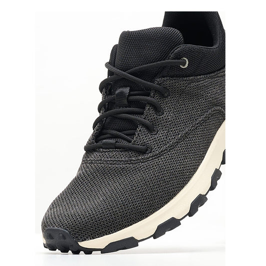 WINSOR PARK LOW LACE UP SNEAKER BLACK KNIT