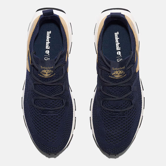 WINSOR TRAIL LOW LACE UP SNEAKER DARK BLUE KNIT