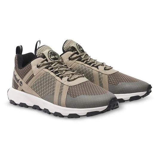 WINSOR TRAIL LOW LACE UP SNEAKER LIGHT BROWN MESH