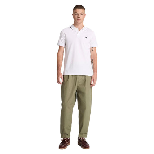 Millers River Printed Neck Short Sleeve Polo