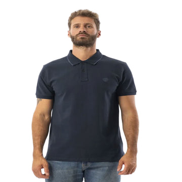 Millers River Printed Neck Short Sleeve Polo