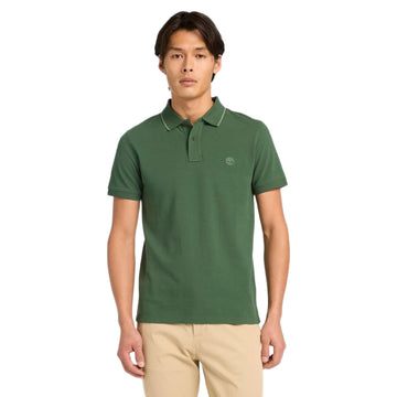 Millers River Printed Neck Short Sleeve Polo